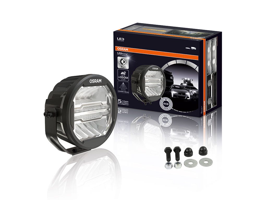 Toyota Land Cruiser 10in OSRAM LED Light Round MX260-CB / Combo Beam AND Mounting Kit